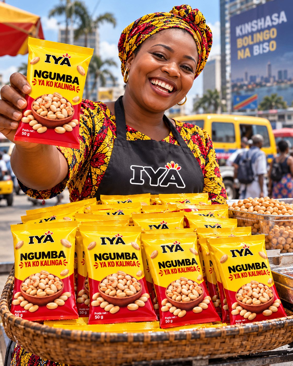 Vendeuse IYA à Kinshasa